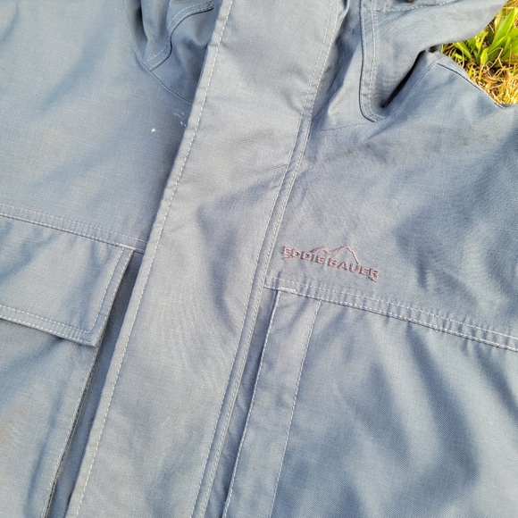 Eddie Bauer 650 Goose Down Parka Heavy Duty Winter Jacket Medium Mens - Picture 8 of 9